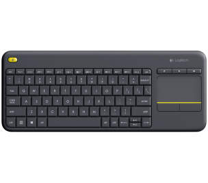 Logitech Wireless Touch Keyboard K400 Plus CZ/SK černá