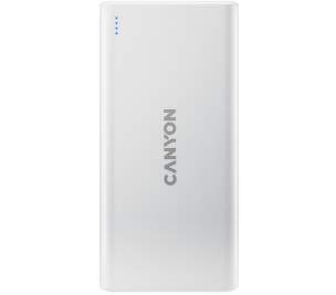 Canyon CNE-CPB1006W micro USB/USB-C 10 000 mAh 2,1 A 5 V bílý 0,3m USB kabel