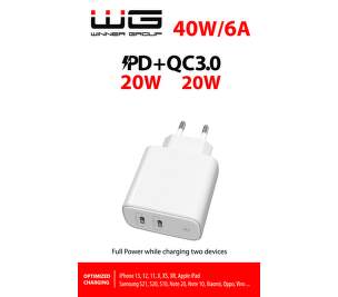 Winner USB-C síťová nabíječka 20W PD bílá