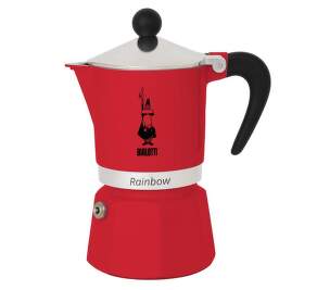 Bialetti Rainbow Red 1 moka kávovar červený