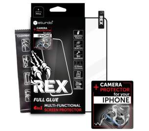 Sturdo Rex Privacy Anti-Spy Full Glue tvrzené sklo pro Apple iPhone 14 Pro + sklo na kameru
