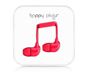 Happy Plugs In-Ear 7716 (červená)