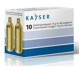 Kayser 16g bombička CO2 (pro pivní soudky) 10 ks