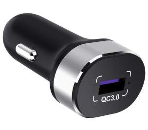Winner USB QC 22,5 W 5 A černá USB-C kabel
