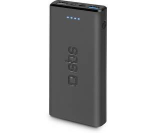 SBS powerbanka USB-C/2× USB-A 10 000 mAh černá