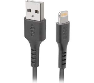 SBS USB/Lightning MFI kabel 1 m černý