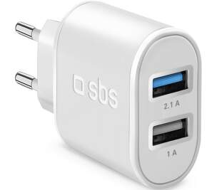 SBS 2× USB 2,1 A bílý