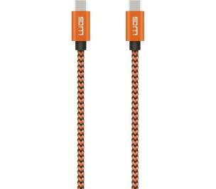 Winner USB-C/USB-C datový kabel 1 m oranžový