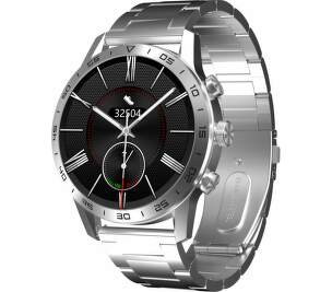 Armodd Silentwatch 4 Pro stříbrné kovové + silikonový řemínek chytré hodinky