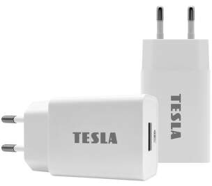 Tesla Power Charger QC50 bílá 12W síťová nabíječka USB-A