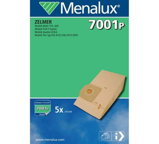 MENALUX X7001, vrecká do vysavača