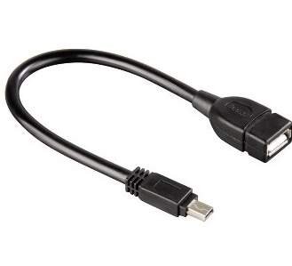 HAMA 39626 USB Adapter Cable, mini B-plug - A-socket