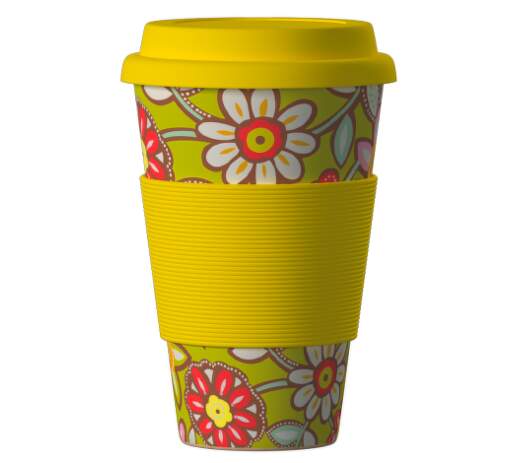 ECO BAMBOO Cup - Daisies YEL
