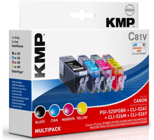 KMP C81V komp.recykl.náplň Can PGI525,CLI526
