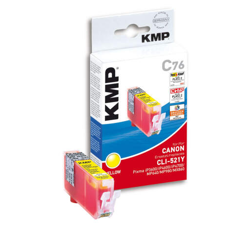 KMP C76 komp.recykl.náplň CLI-521Y