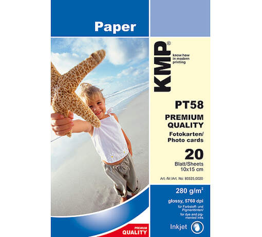 KMP PT 58 fotografický papír 20 listů