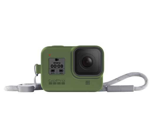 GoPro silikonové pouzdro se šňůrkou pro GoPro Hero8 Black, zelená