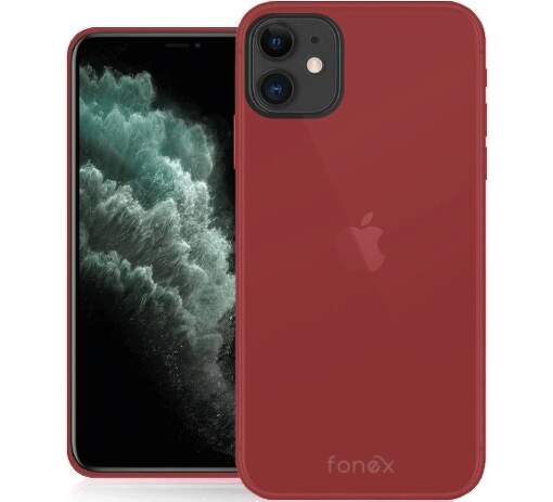 Fonex Gommy pouzdro pro Apple iPhone 11, červená