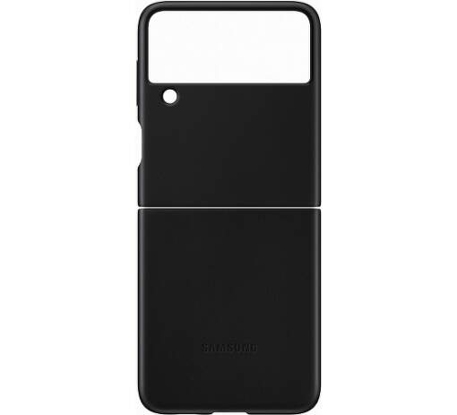 Kožené pouzdro Samsung pro Samsung Galaxy Z Flip3 černé