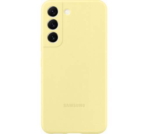 Samsung Silicone Cover pouzdro pro Samsung Galaxy S22 žlutá