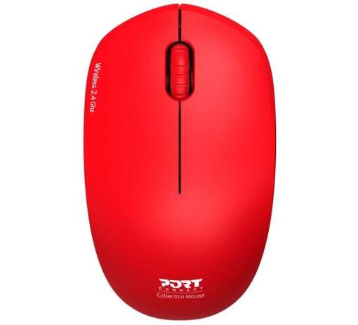 PORT CONNECT Wireless Mouse červená