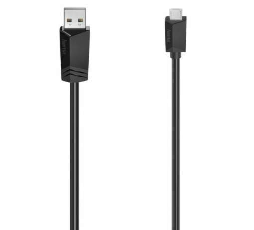 Hama dátový kábel USB-A 2.0/Micro USB 3A 1,5 m čierny