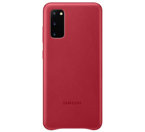 Samsung Leather Cover pouzdro pro Samsung Galaxy S20, červená