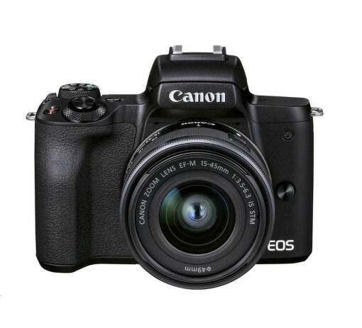 Canon EOS M50 Mark II + EF-M 15-45mm IS STM + EF-M 55-200mm IS STM čierna