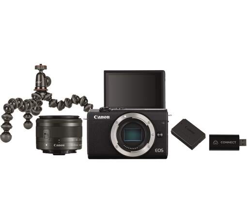 Canon EOS M200 černá + EF-M15-45 + Live Streaming Kit