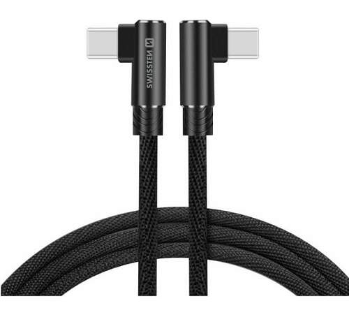 Swissten Arcade datový kabel USB-C/USB-C 1,2 m černá