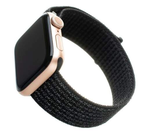 Fixed Nylon Strap remienok pre Apple Watch 38/42mm reflexne čierny