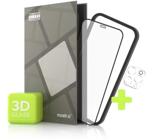 Tempered Glass Protector Case Friendly 3D ochranné sklo pro Apple iPhone 12 Pro Max + sklo na kameru