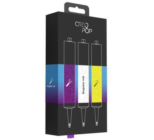 CREOPOP Regular Ink: Purple, White, Yellow - 3D náplň