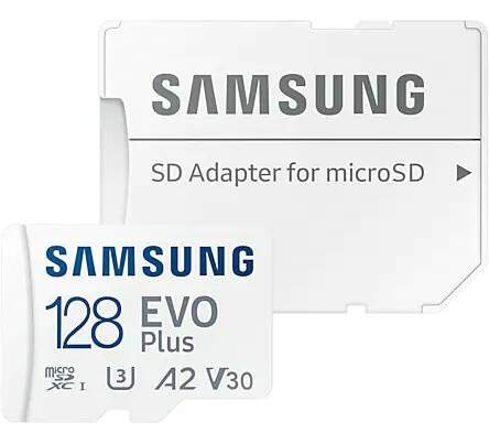 Samsung Micro SDXC 128 GB EVO Plus U3 + SD adaptér (3)