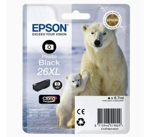 EPSON EPCST26314020 Photo BLACK cartridge