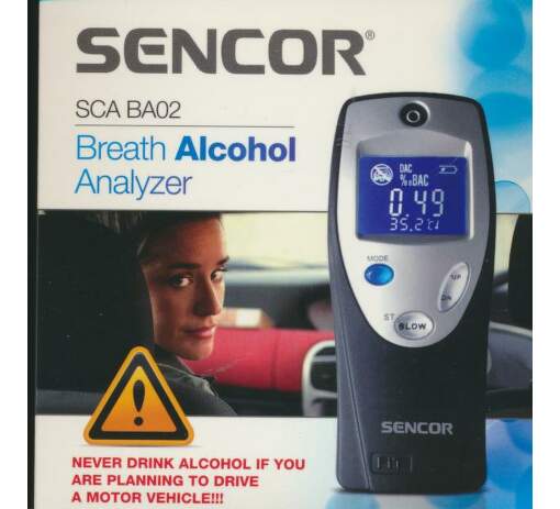 SENCOR SCABA02, alkoholtester
