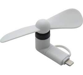 Bsmart ventilátor USB-C/Lightning, bílá