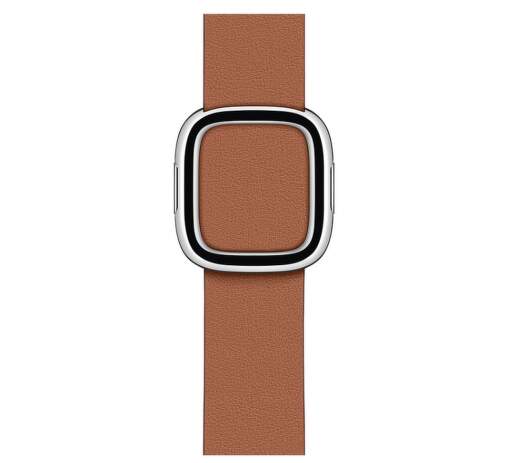 Apple Watch 40 mm kožený řemínek s magnetickou přezkou střední, sedlově hnědý