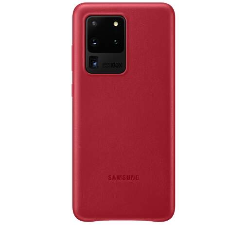 Samsung Leather Cover pouzdro pro Samsung Galaxy S20 Ultra, červená