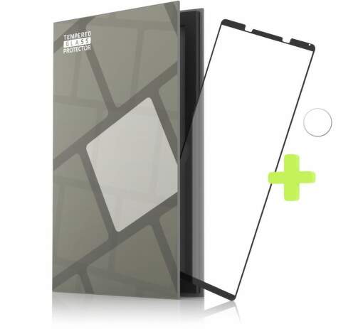 Tempered Glass Protector rámčekové ochranné sklo pre Sony Xperia PRO-I + sklo na kameru čierne (1)
