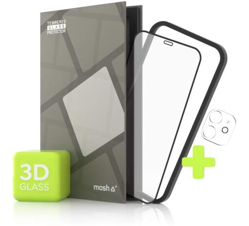 Tempered Glass Protector Case Friendly 3D ochranné sklo pro Apple iPhone 12 + sklo na kameru