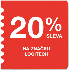 20 % sleva na značku Logitech
